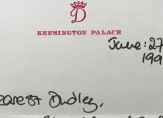 رسالة كتبتها الأميرة ديانا بخطّ يدها للبيع في المزاد بـ...!