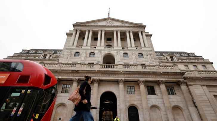 البنك المركزي البريطاني رفع أسعار الفائدة بمقدار 25 نقطة أساس